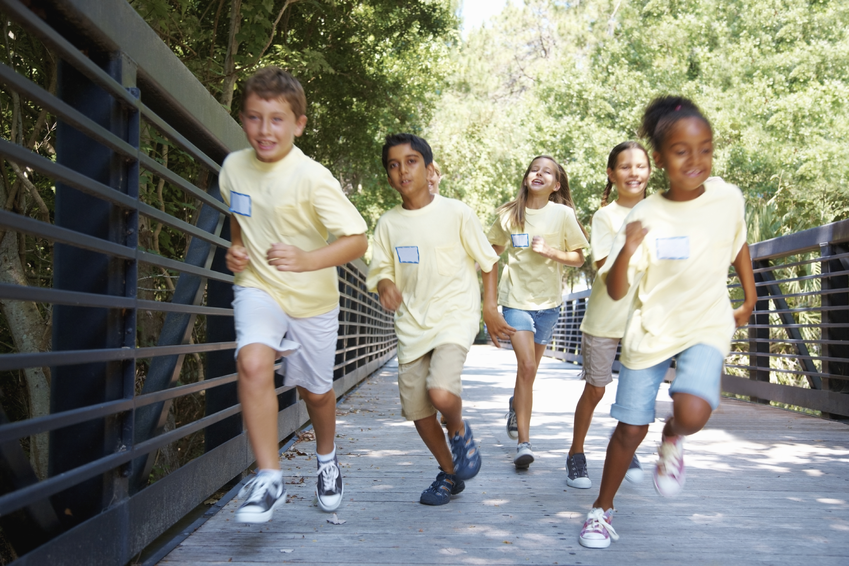 Children running