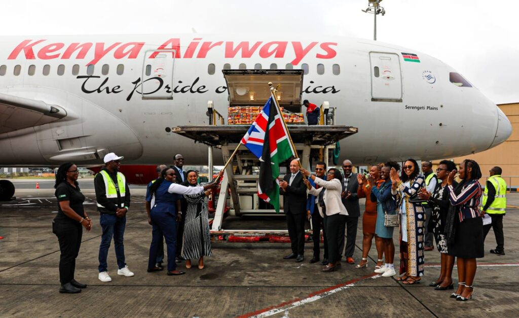 Kenya’s first Apple mango shipment to the UK, December 2025