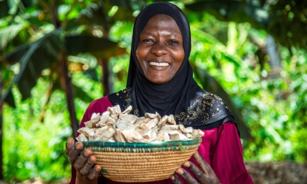 A female farmer in Uganda