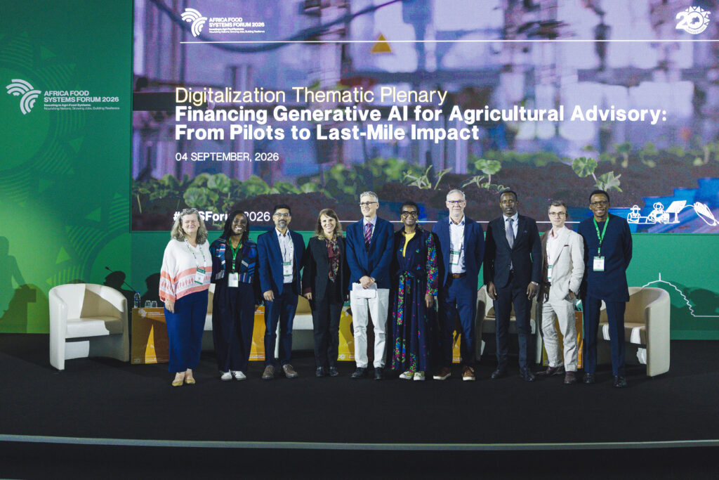 Dr Daniel Elger with his panel at the Africa Food Systems Forum 2026. Credit: AFS Forum